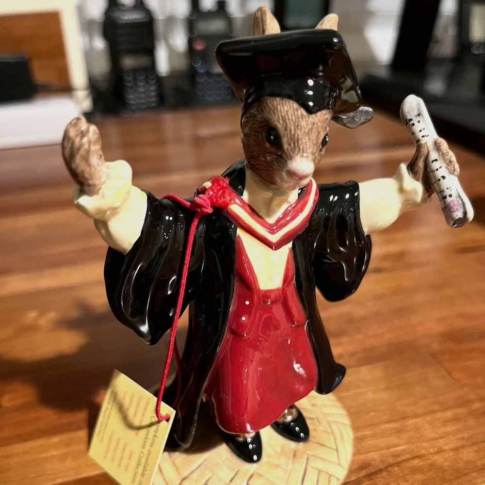 Royal Doulton Bunnykins Graduation Time figurine